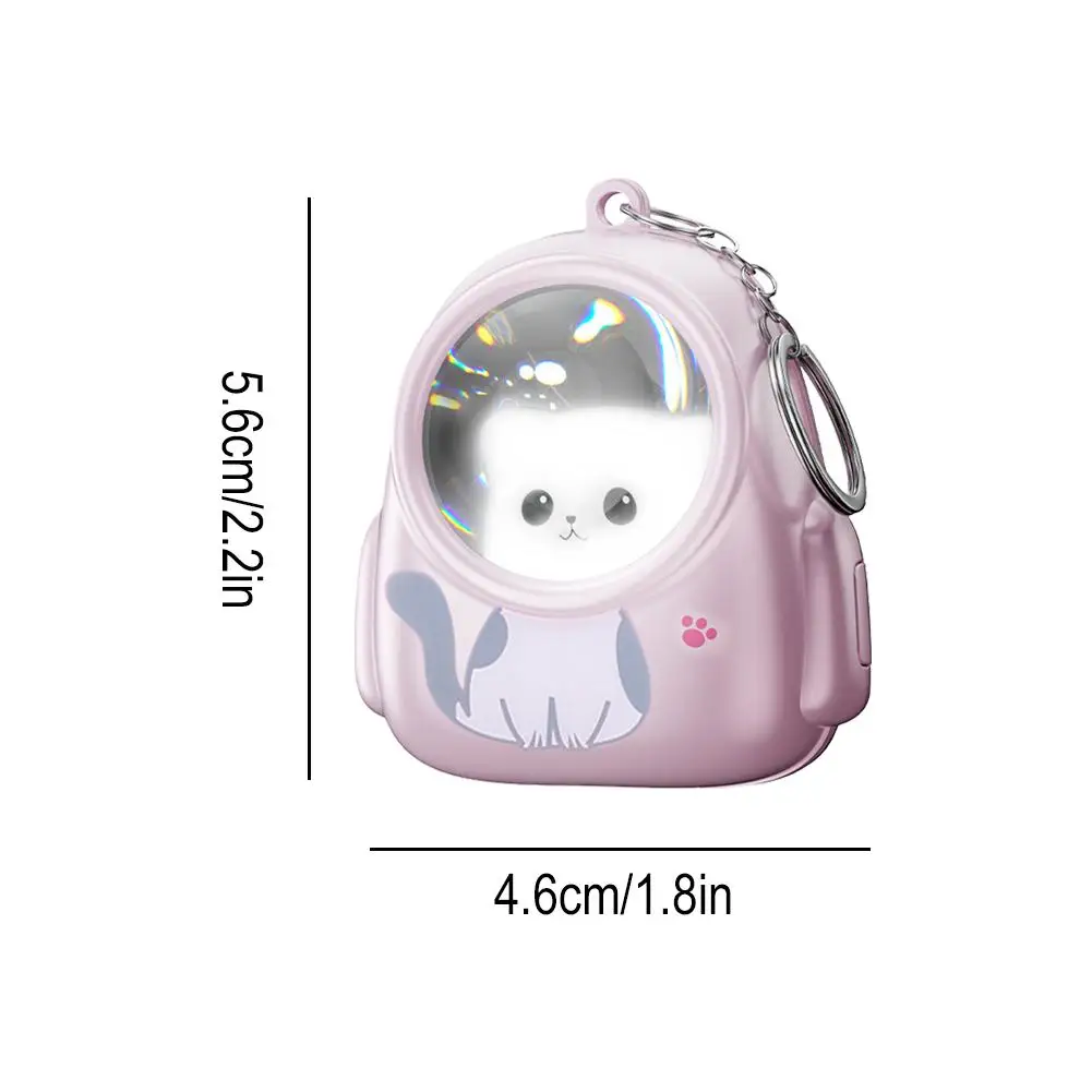 Mini Kitten Keychain Light Portable Cat Litter Flashlight Children\'s Cartoon Cute Compact Floodlight Small Gift Pendant Light