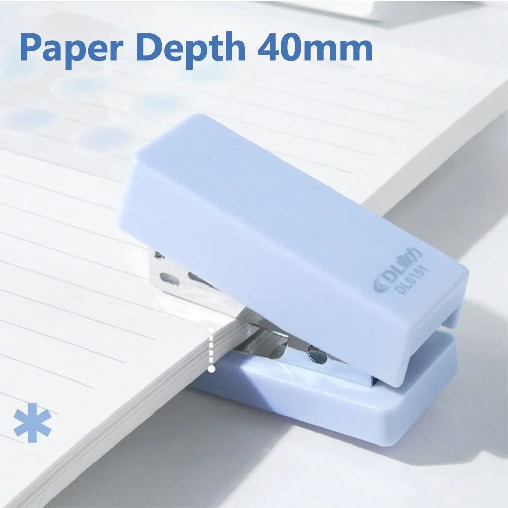 Grapadora de Color Morandi, herramienta de encuadernación Manual multifunción de alta resistencia, utiliza 24/6 grapas, grapadora sin esfuerzo, suministros de encuadernación