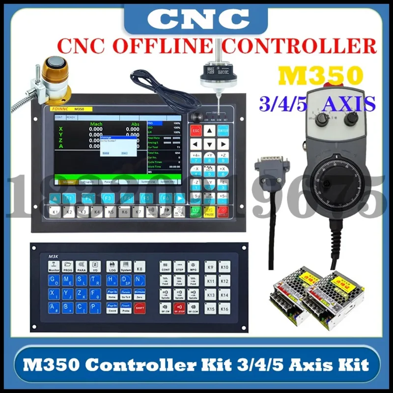 V2 M350 Ddcs Expert 3axis4axis5Axis Cnc System Motor Controller Kit Z Axis 3d Edge Finder Extended Keyboard Replace Ddcsv3.1