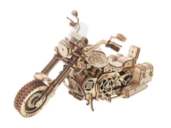 Robotime Rokr 420 PCS Cruiser Motorcycle DIY Wooden Model Building Block Kits Assembly Toy Gift for Children Adult Puzzle LK504
