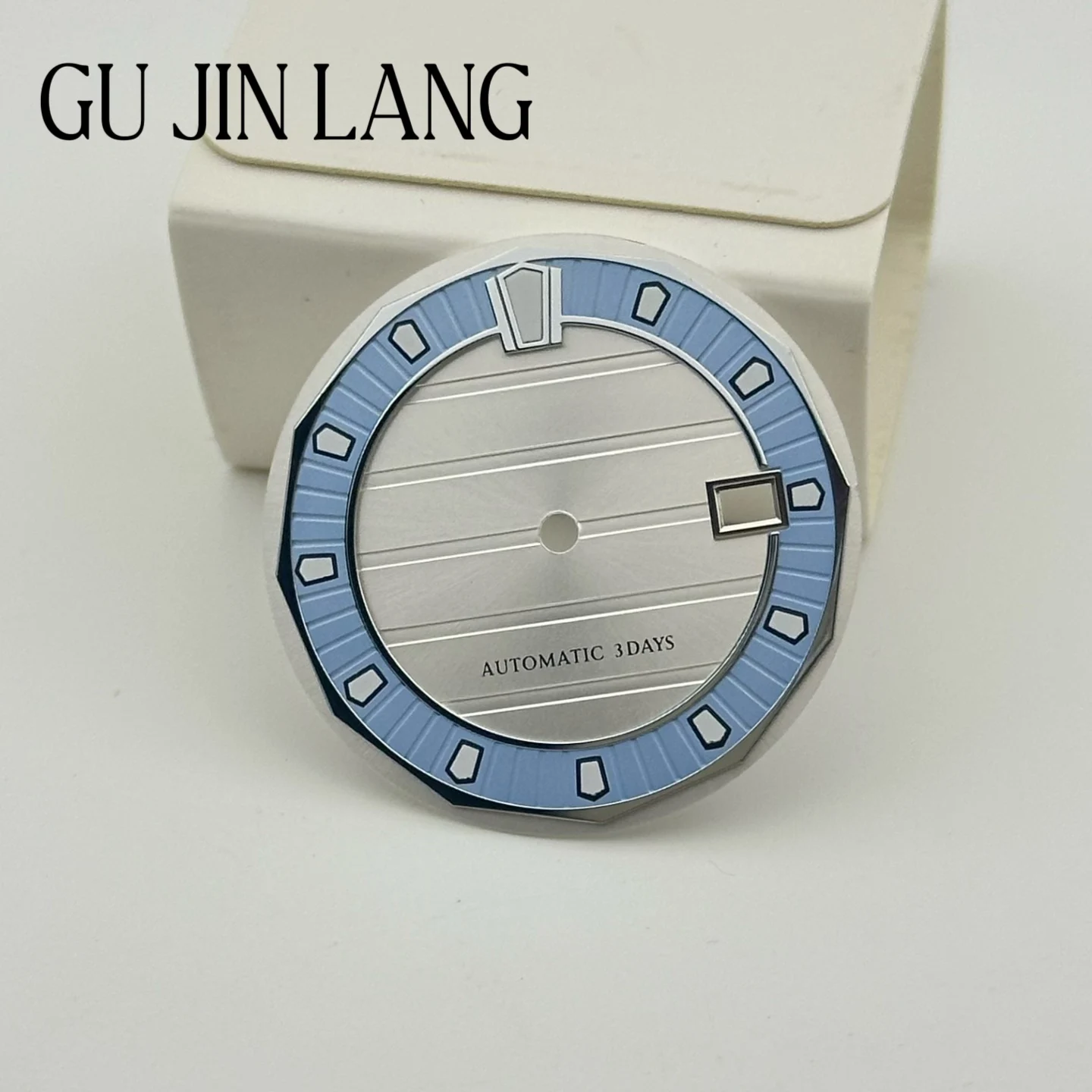 New 33mm Dial, Double-Layer Design Green Luminous, Suitable for Mechanical Watch NH35 Movement Machine Accessories
