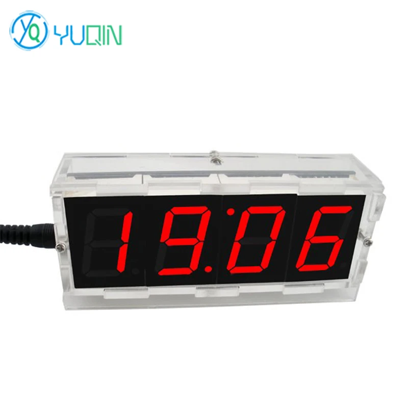 Light Control Digital Electric Clock Hour Alarm Kit Single Chip Microcomputer Welding DIY Parts