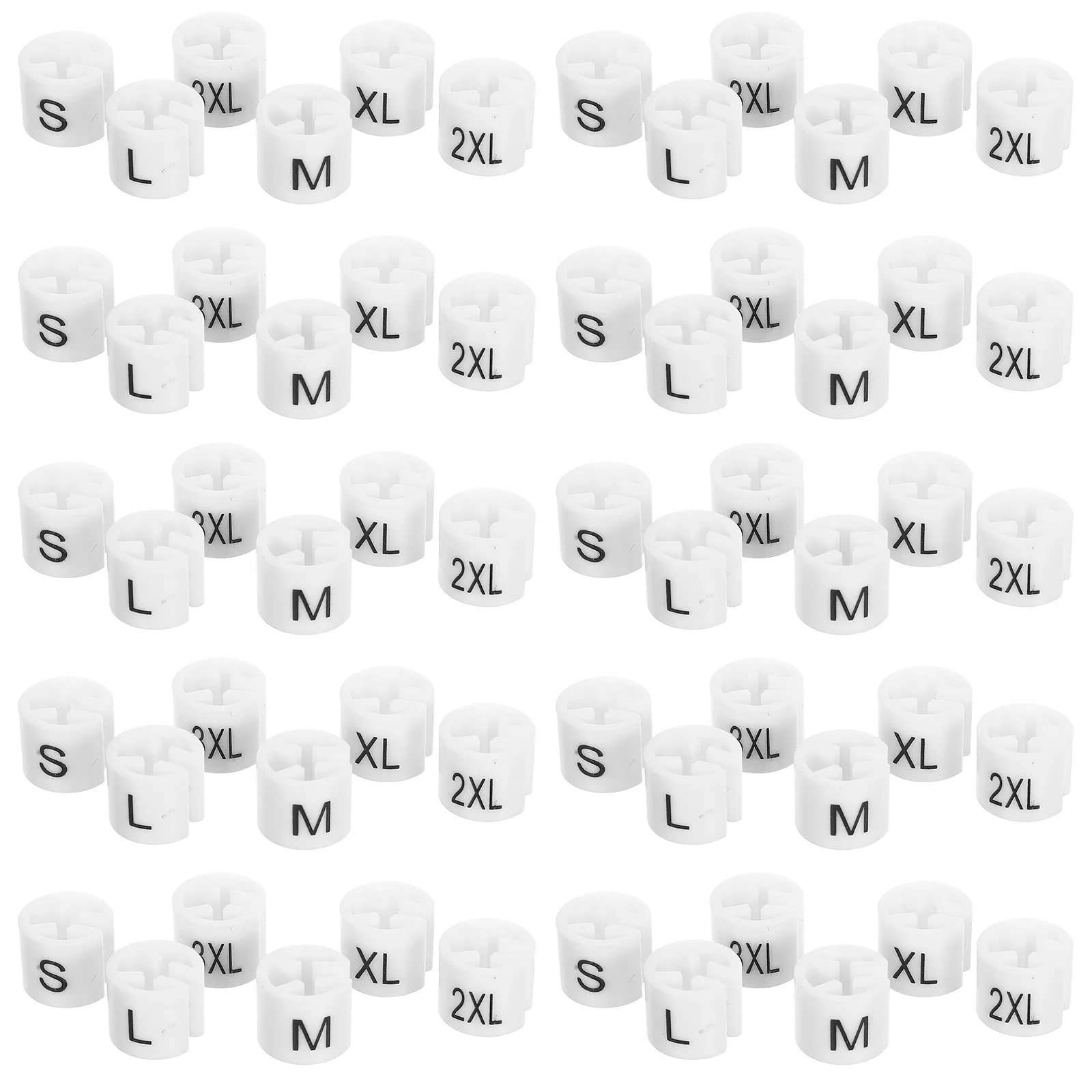

120Pcs Clothes Hanger Size Tags Plastic Markers for Closet Organization Home Laundry Clothing Accessories Clothes Tags