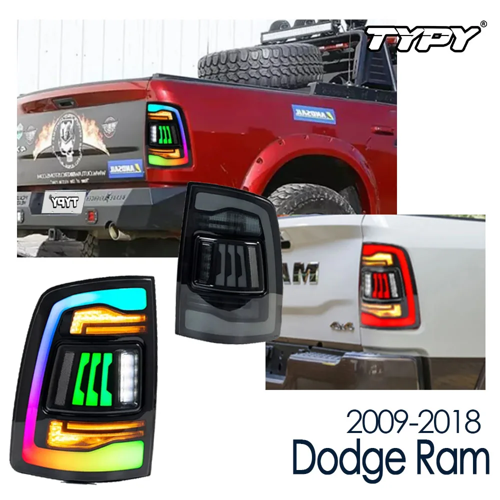 

Car Styling Lights For Dodge Ram 1500 2500 RGB 2009-2018 Taillight LED Projetor Tail Lamp Daytime Running Light Auto Accessories