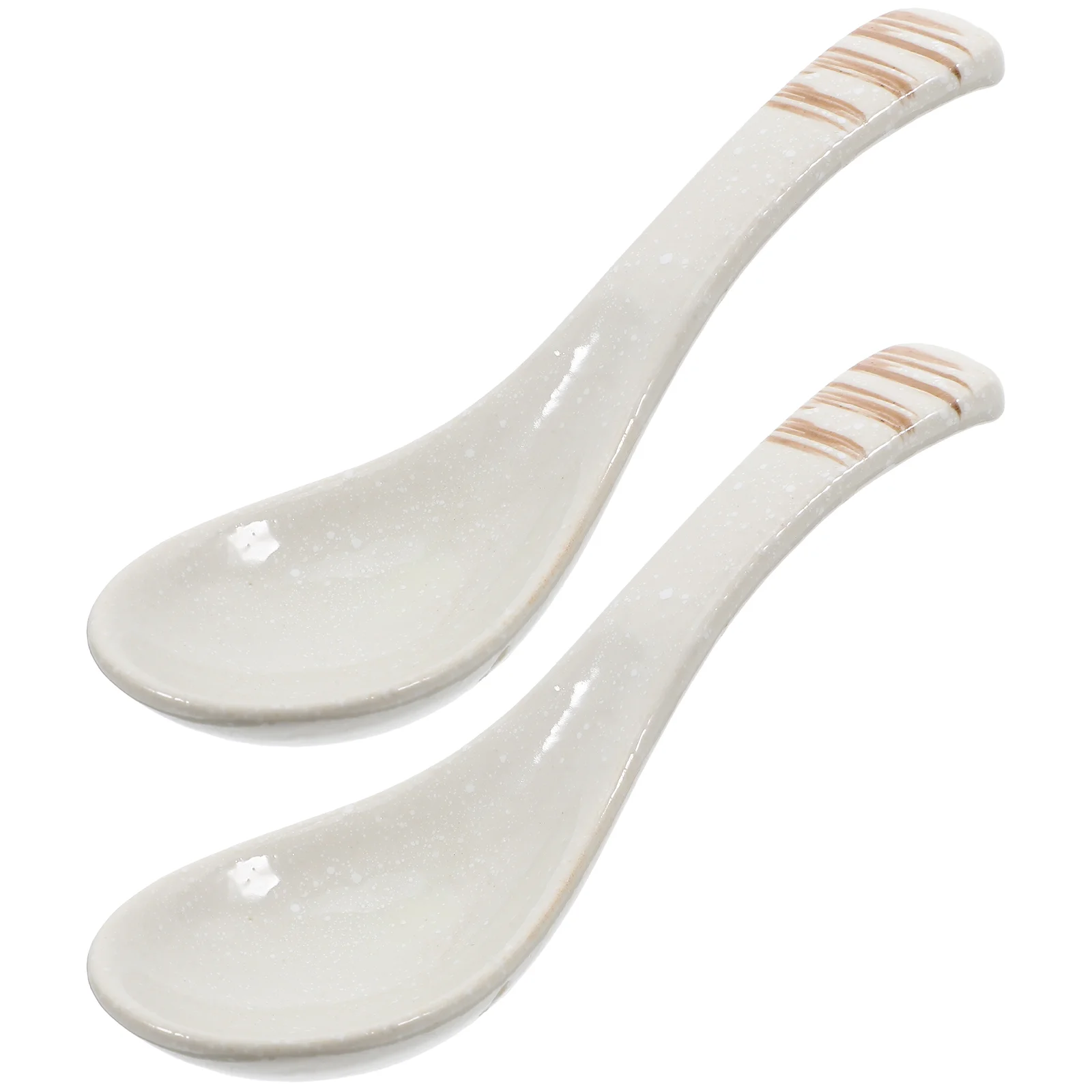 

Ceramic Tableware Spoons Soup Retro Small Dinner Ramen Ceramics Food Asian Cutlery