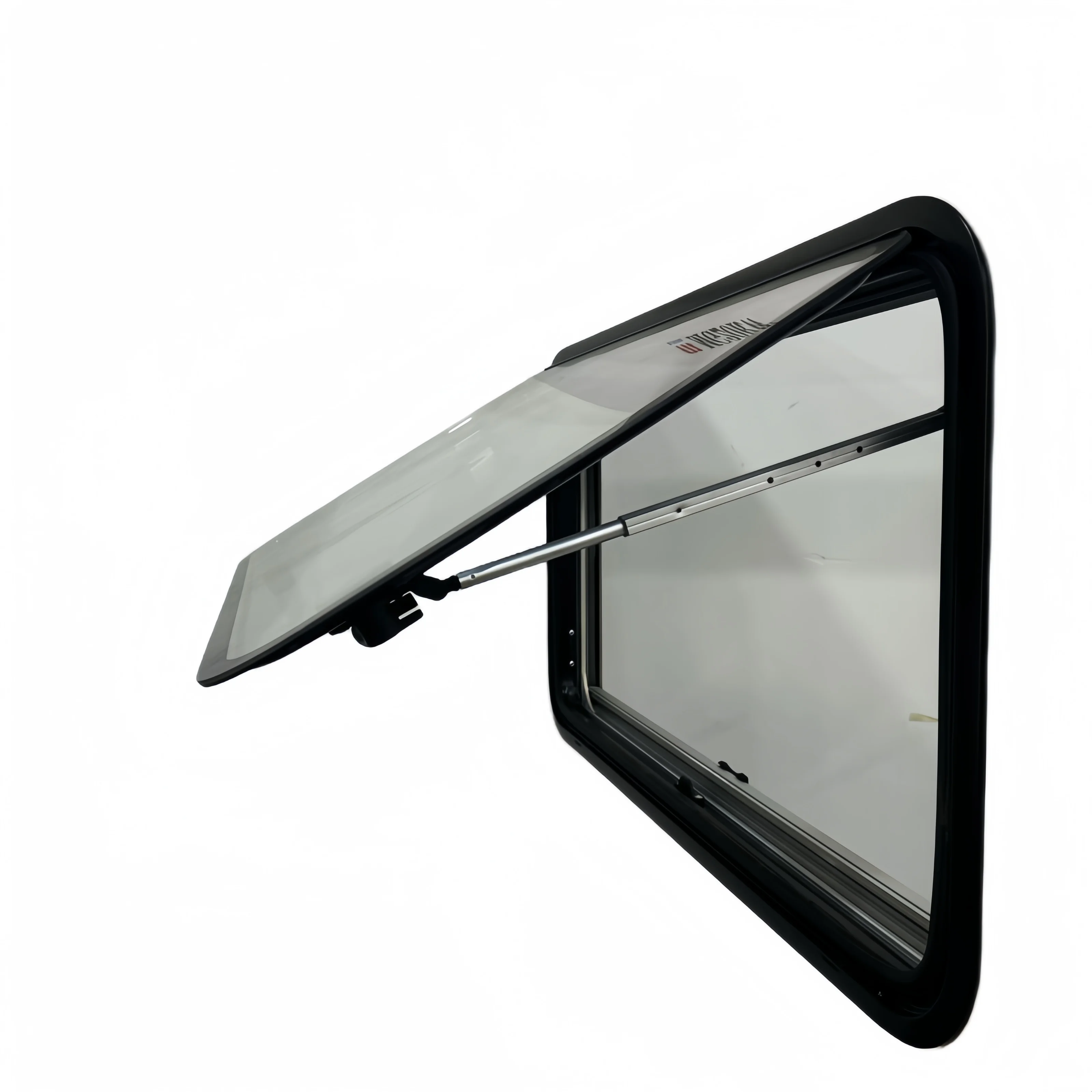 RV caravan Window Camper Radius Corner Window with Flat Tempered Glass for Travel Trailer Motorhome