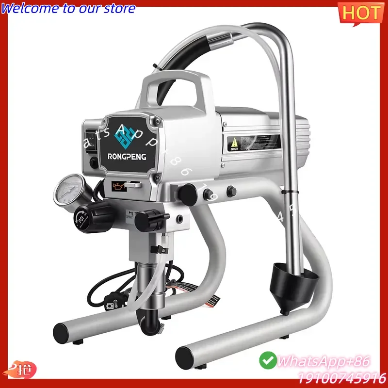 CE Certificate RONGPENG R450 New Airless Paint Sprayer 3300PSI High Pressure Airless Sprayer with Spray for Interior or