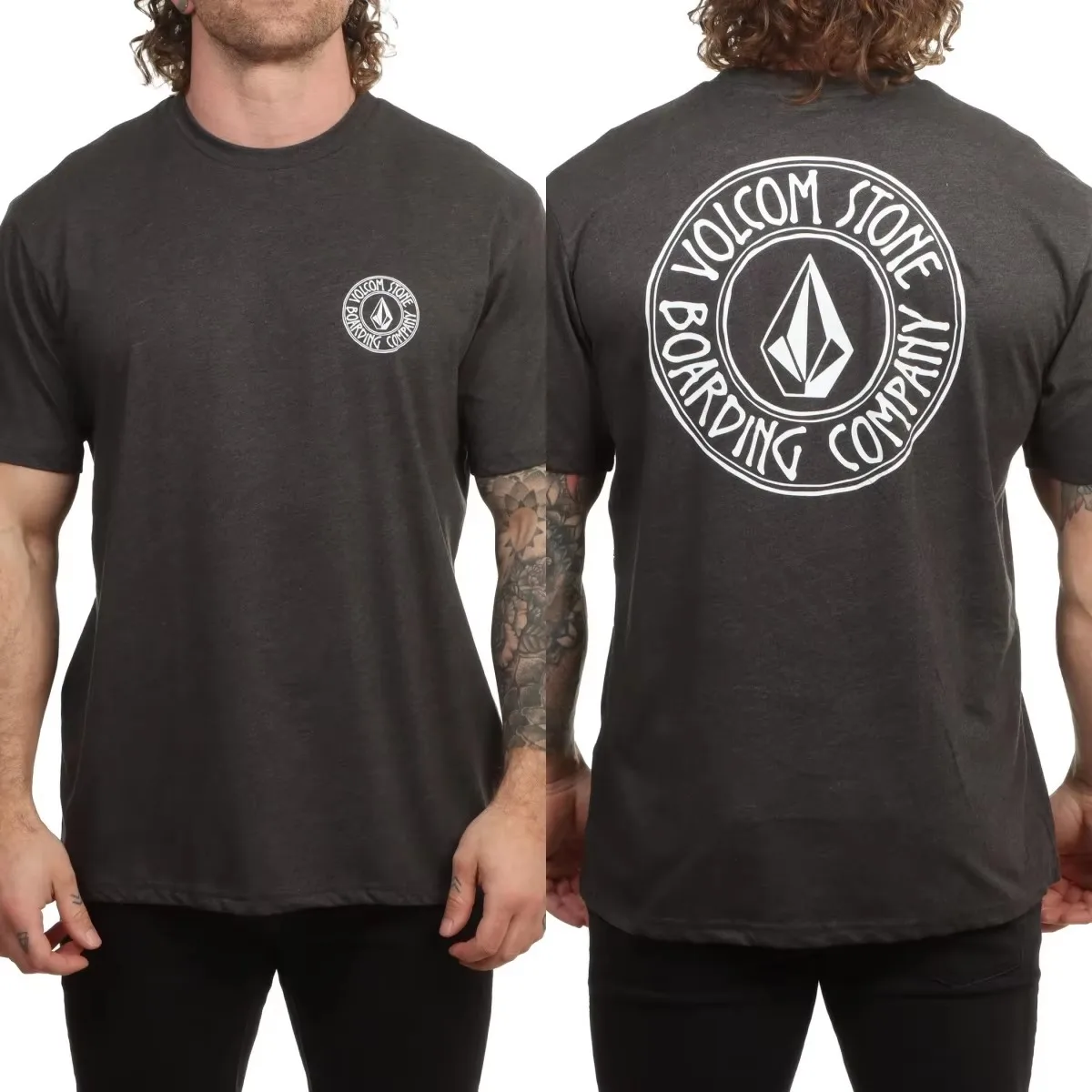 Drain You Volcom Skateboarding Surfing Outdoor Sports Trend Brand Graphic T-Shirt Cotton Men Women Streetwear Tee