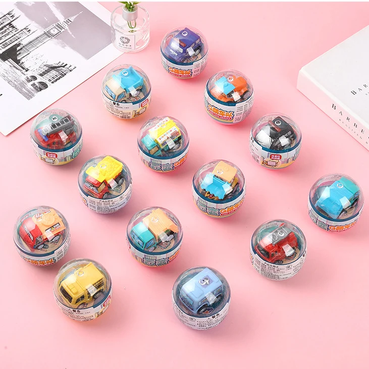 Surprise Box Toy Capsule Toy Car Engineering Vehicle Cute Cartoon Pull Back Car Surprises Mixed Box Children's Day Gifts Toys