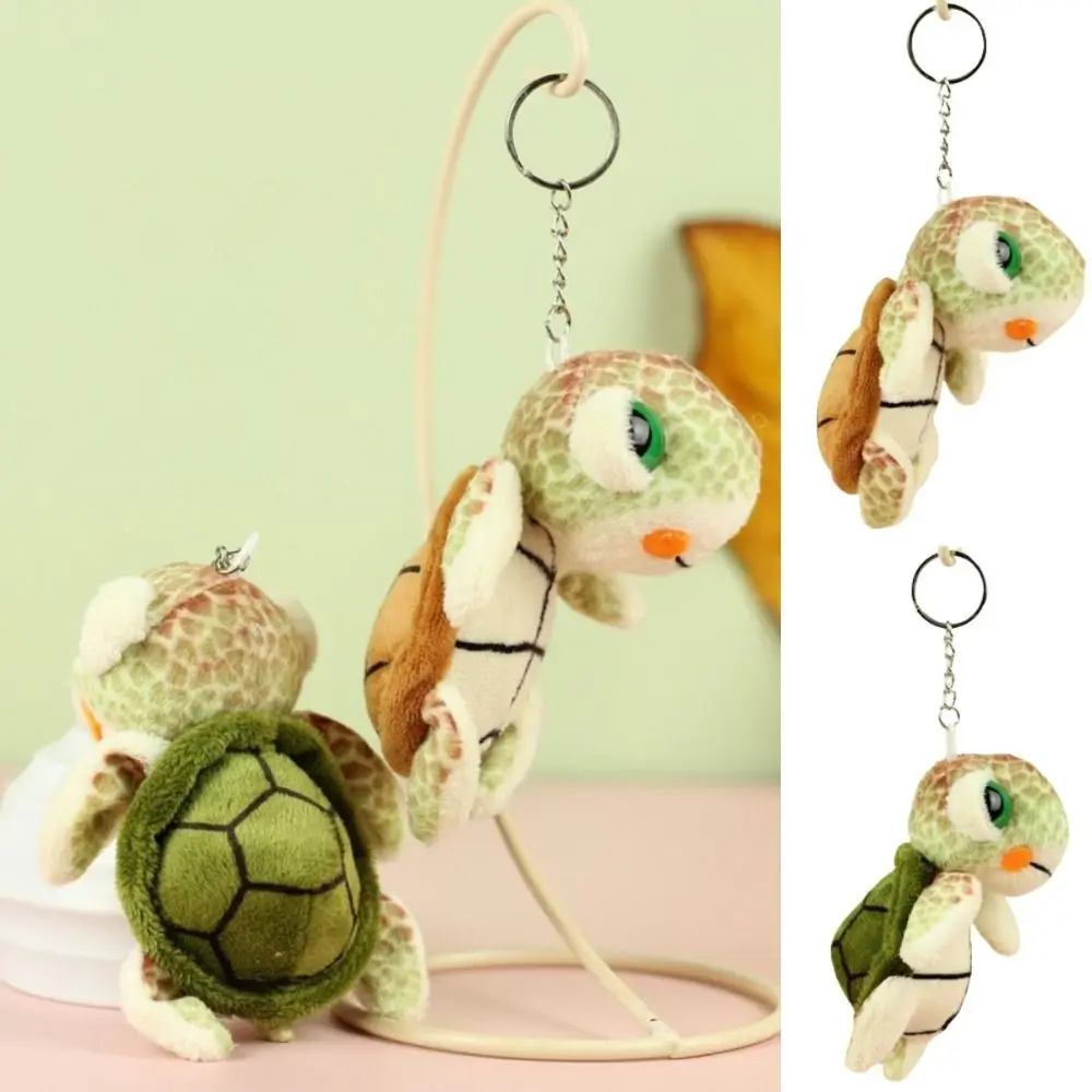 Creative Turtle Turtle Plush Keychain Soft Stuffed Turtle Doll Pendant Small Ins Plush Toy Keyring Children Toys