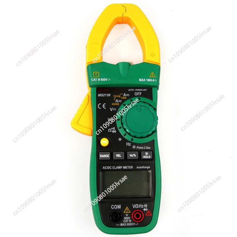 MS2138 Digital Clamp Meter Multimeter 4000 Counts Voltmeter AC/DC Current 1000A Voltage Indicator Resistance Capacitance