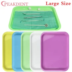1Pcs Sterilizable Tray Dentistry Instrument Tray Autoclavable Plastic Pallets Cosmetic Storage Tray Flat False Nails Dish Tools
