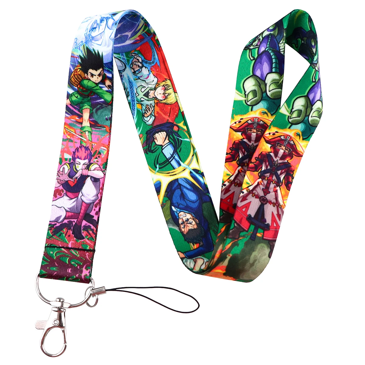 LX1258 Japanese Anime Lanyard For Keys ID Credit Bank Card Cover Badge Holder Phone Charm Key Lanyard Keychain Accessories