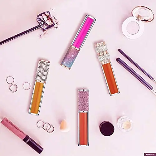 10 Stück 5ml Diamant-Leere Lipgloss-Tuben, Nachfüllbare Tragbare Plastikflaschen, Flüssig-Lippenstift-Behälter, Lipgloss-Probenfläschchen – Detail 6