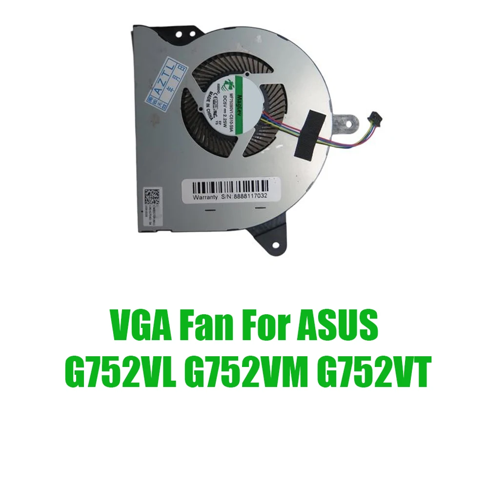 For ASUS G752VL G752VM G752VT DC5V 0.5A Replacement Laptop VGA Fan