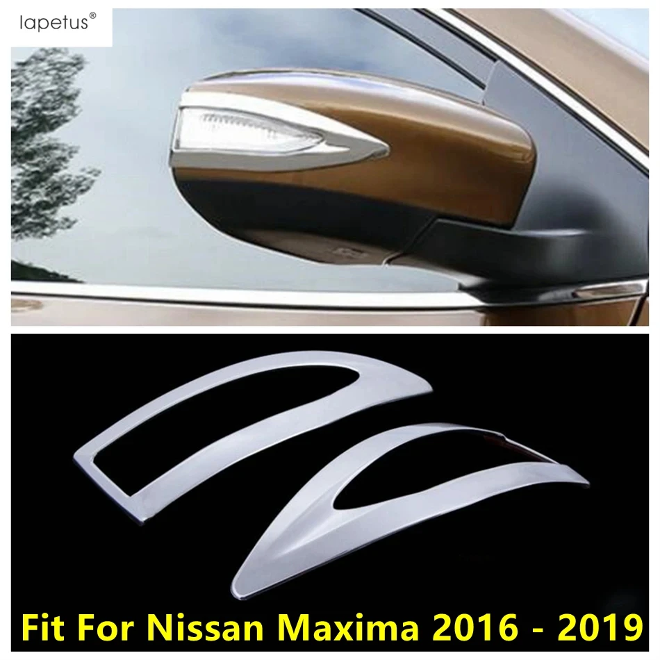 

Door Rearview Mirror Strip Decoration Protection Cover Trim For Nissan Maxima 2016 - 2019 ABS Chrome Accessories Exterior Kit