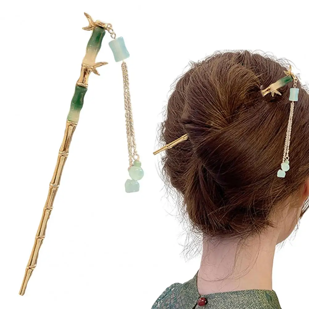 رومانسية النمط الصيني عصا الشعر سبيكة مجوهرات إبرة الشعر النسائية مناسبة للارتداء اليومي هدايا الفتيات أزياء إكسسوارات الشعر