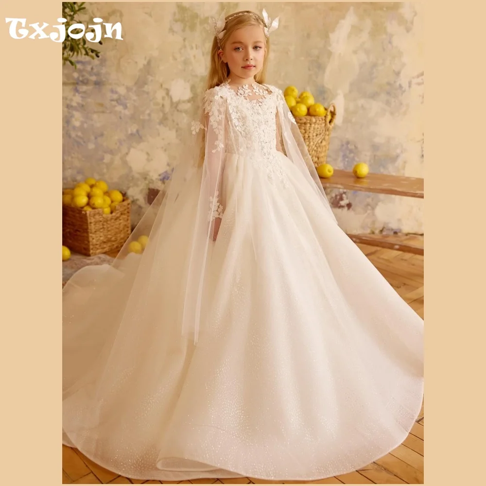 High-end Girl's Ball Gown Flower Girl Wedding New Christmas Princess Dress Teens Child Vestido Birthday Party Clothes 5-16Y