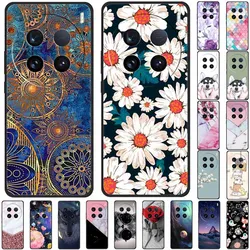 For Vivo X100 Ultra Case Soft Silicone Flower Marble Cool Covers for Vivo X100 Pro Cases Space Protector Shells Cute X100Ultra