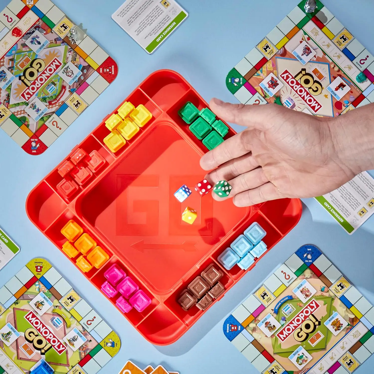 احتكار الذهاب! لعبة لوحية لـ 2-4 لاعبين، للأعمار من 8 سنوات فما فوق، ألعاب سريعة لمدة 15 دقيقة، متعة عائلية للسفر