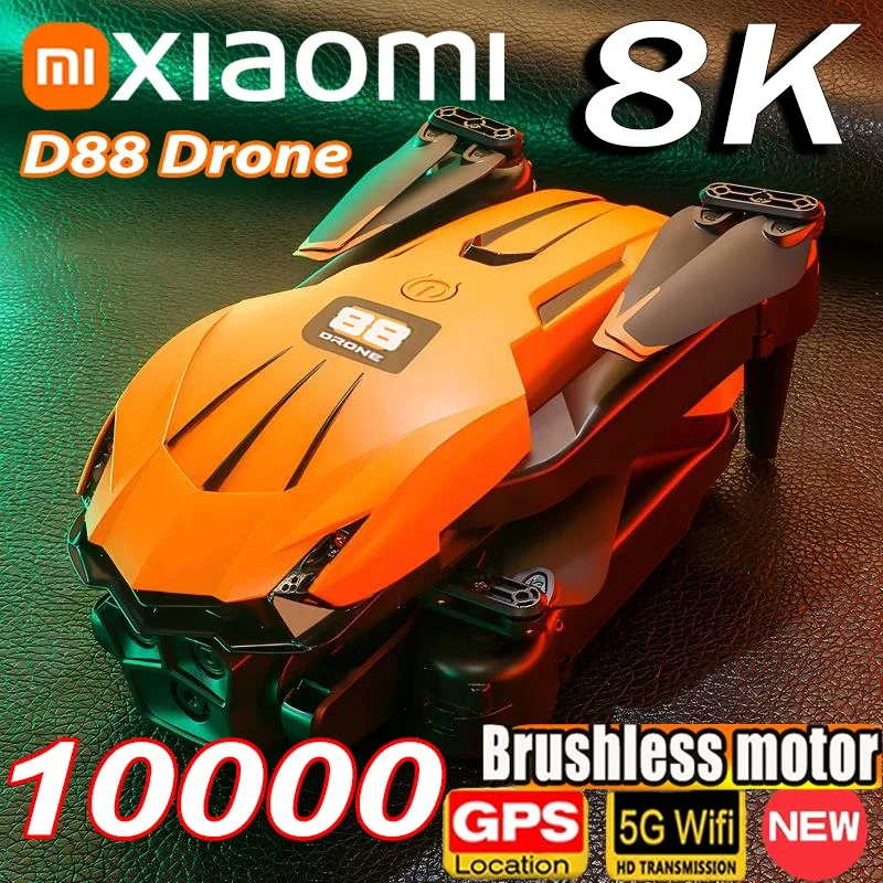 Xiaomi D88 Drone 8K aéreo profesional HD fotografía aérea evitación de obstáculos Motor sin escobillas cámara Dual 1 tecla de retorno Drone