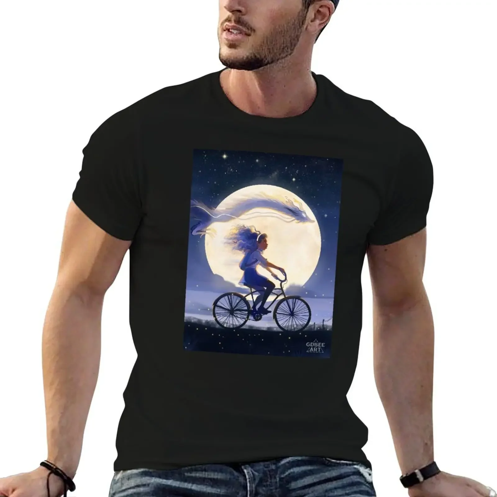 Evening Ride T-Shirt Short sleeve tee plain fashion shirts black t-shirts for men