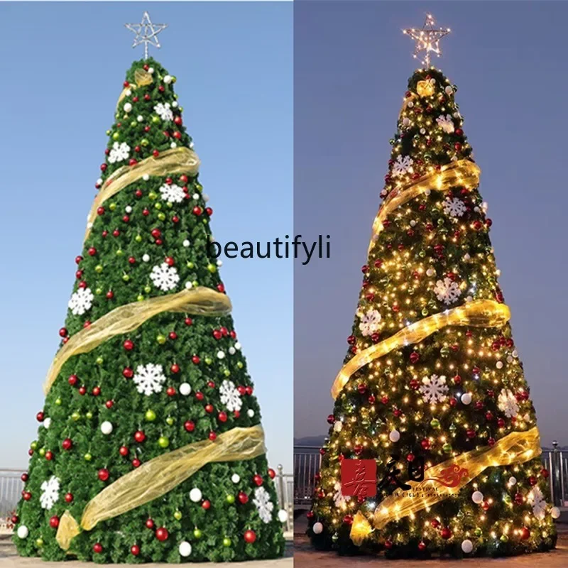 Large Framed Christmas Tree 4m 5/6/7/8/9/Outdoor Christmas Tree Glowing Ornament