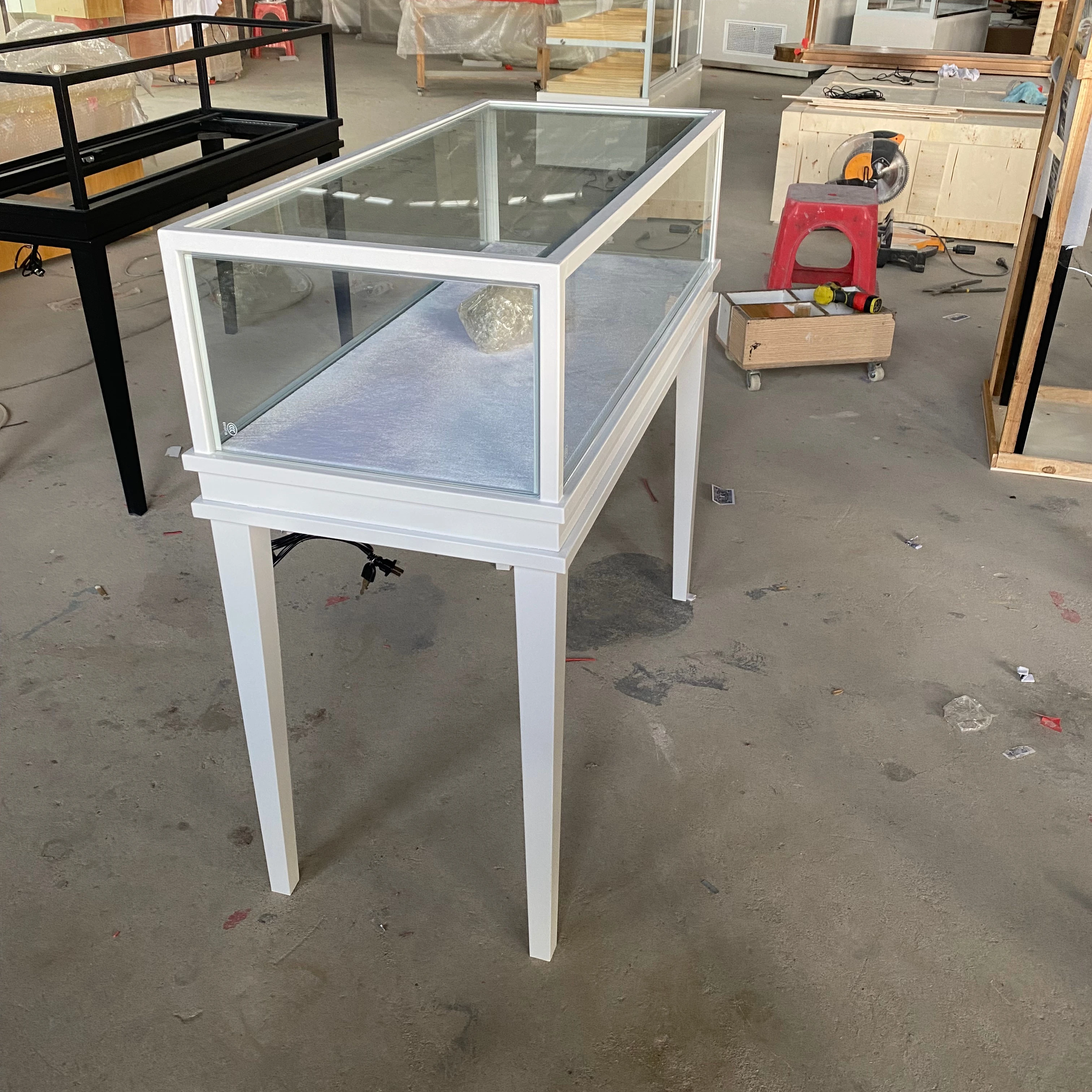 Custom.Hong Zhan Source Custom Detachable Jewelry Display Case Modular Assembly with LED Light for Retail Stores & Exhibitions