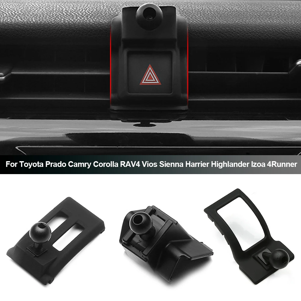 Car Phone Holder Base for Toyota Prado Camry Corolla RAV4 Vios Sienna Harrier Highlander Izoa 4Runner Without Bracket