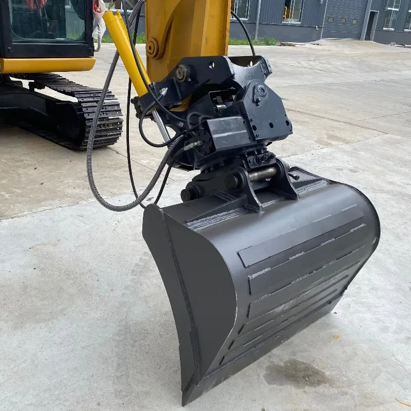High-Performance Hydraulic Tilt Rotator with Grab for 4-10 Ton Excavators Ideal for Heavy-Duty Material Sorting and Handling