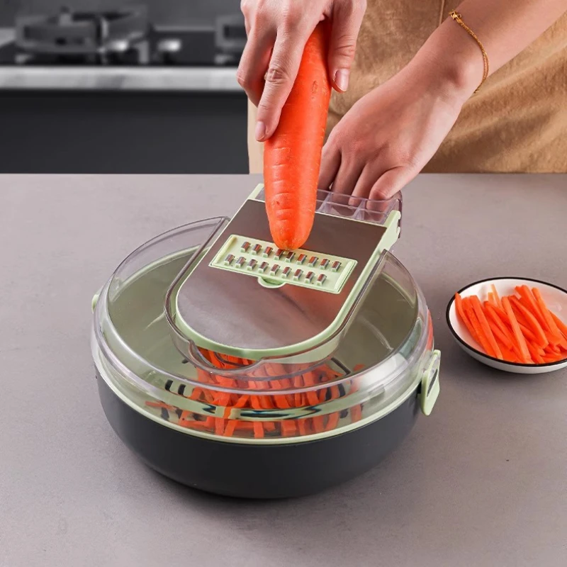 Multifunctional Vegetable Chopper – Kitchen Slicer Dicer Grater for Onion, Potato, Carrot, All-in-One Cutter