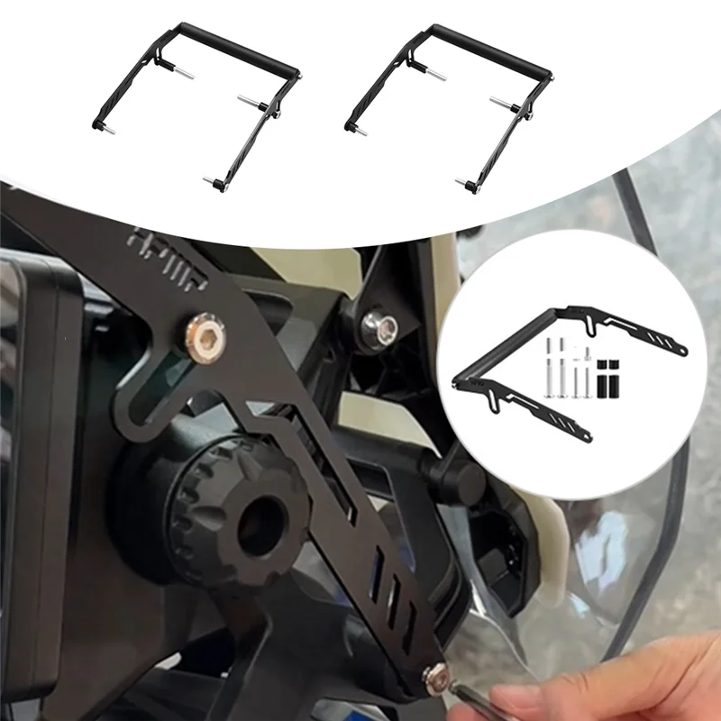 

2Pcs Motorcycle Navigation Bracket Phone Expansion Bracket Multifunctional Bracket For Zontes 368G