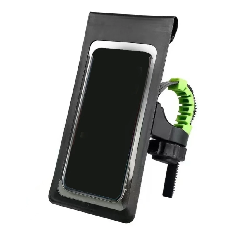 Shockproof Phone Holder With Clear Viewing Window And No Tools Required Installation For Active Riders