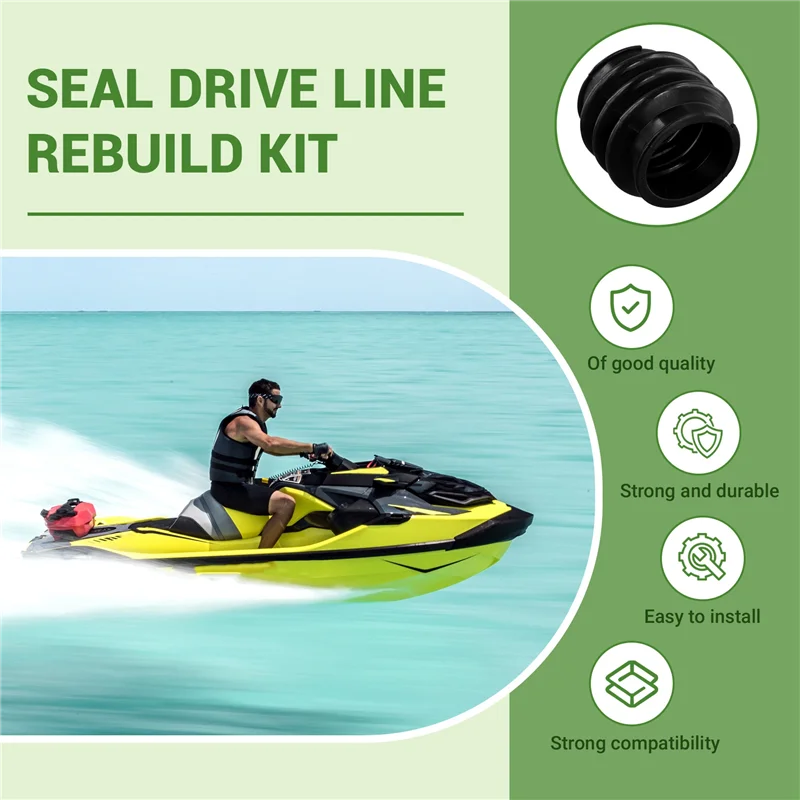 

High Quality For Sea-Doo Seadoo BRP 4-TEC 130/155/185 GTI GTX RXP RXT GTR Carbon Ring Seal Drive Line Rebuild Kit & Boot
