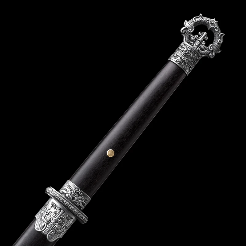 سيف تانغ الصيني 1060 شفرة فولاذية عالية الكربون حقيقي كامل تانغ حاد جاهز معركة المحارب جيان السيوف سلاح كاتاناس