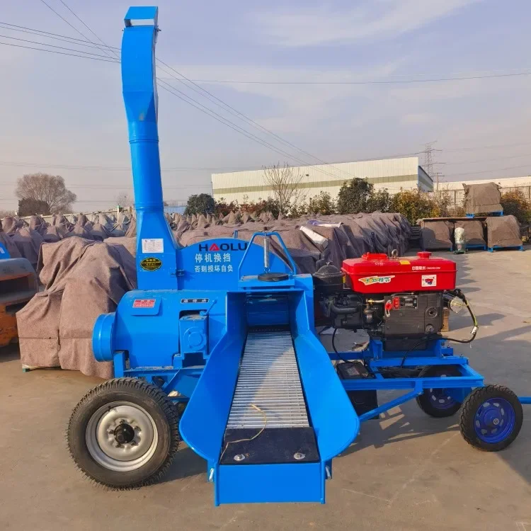 

High Quality Straw Animal Feeding Grass Forage Chopper Chaff Cutter Machine Grinder Combined Machine Grass Chopper for Cattle