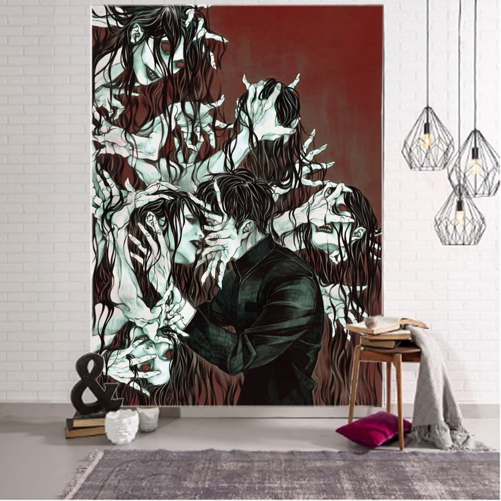 Happiness Witchcraft Decoration Tapestry Mandala Bohemian Tapestry Art Deco Blanket Curtain Hanging at Home Bedroom