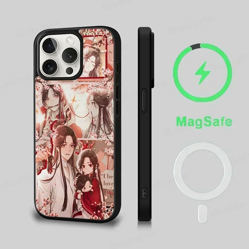 Heaven Official’s Blessing Phone Case For IPhone 15 Pro Max Case 14 Plus 13 12 11 Magesafe Magnetic Wireless Charge Cover