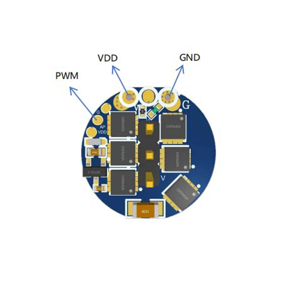 DC7.4V/DC12V/DC21V Brushless Motor Driver Board PWM Motor Speed Controller DC Brushless Motor Governor Motor Driver Module