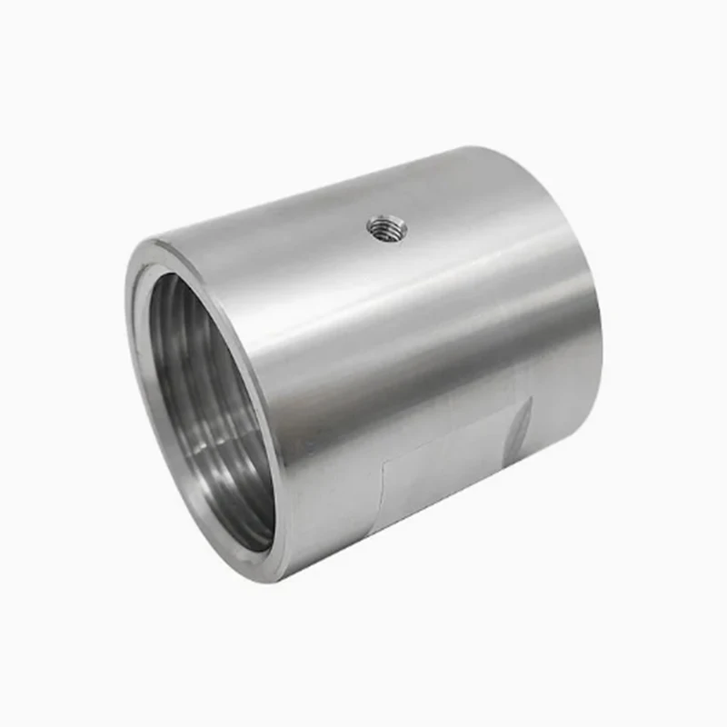 

Stainless Steel Precision Turning Sleeve with Threaded Holes for Stainless Steel Industrial Components