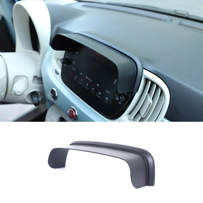 

For Fiat 500 2016-2025 Car GPS Navigator Sun Shade Visor Sun Shield Sun Block Cover Anti-glare Protection Vision Car Accessories