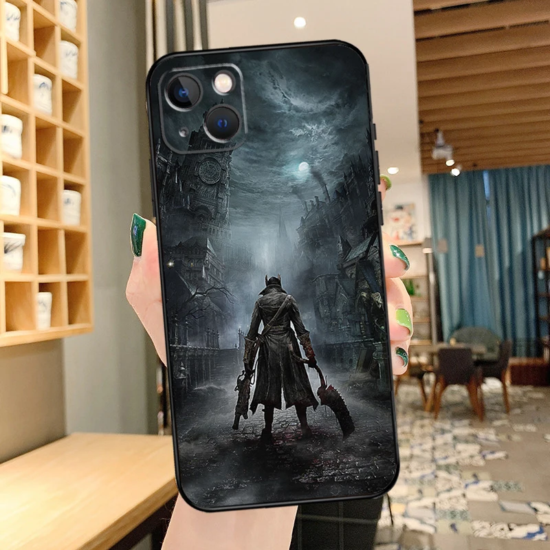 Bloodborne Dark Souls Phone Case For iPhone 11 12 13 14 15 16 Pro MAX 12 13 Mini X XR XS Max Plus Cover Coque