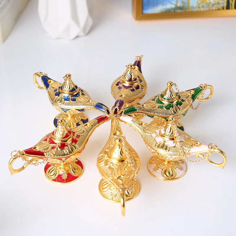 Home European ornament decoration living room jewelry characteristic search banner magic lamp wishing lamp retro