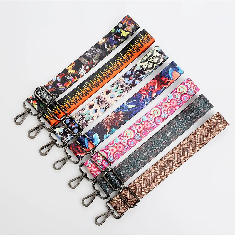 Adjustable Shoulder Strap for Handbag Woman Bag Belt Colorful Ethnic Style Crossbody Strap Travel Accessories