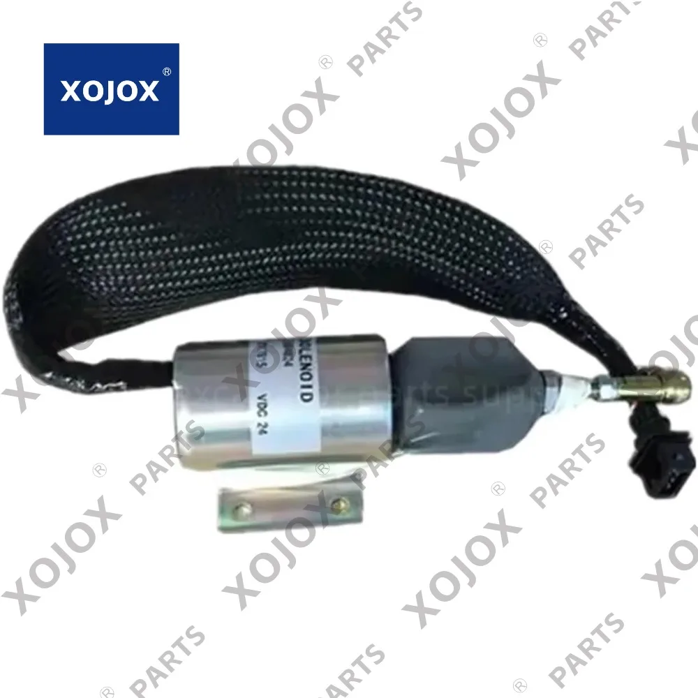 

XOJOX EHB4824 Diesel Engine Fuel Shut Off Solenoid Valves of Flameout Switch Solenoid Valve Excavator Parts