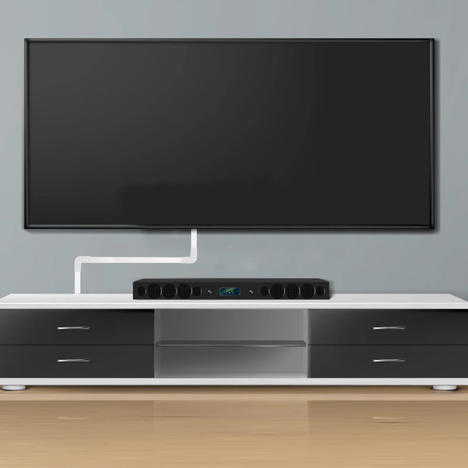 

1Set Cable Concealer Cord Cover Kit Wire Hiders Wall Strip for Wire Management Cord Cover Hide Cords Wall Mounted