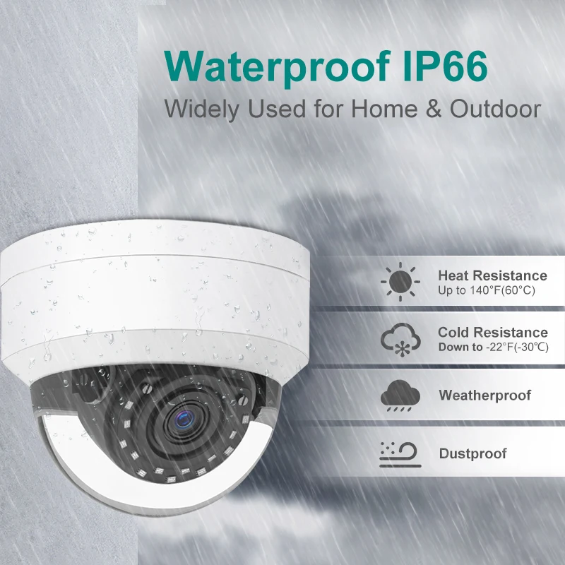 Купольная IP-камера Anpviz, 6 МП, POE