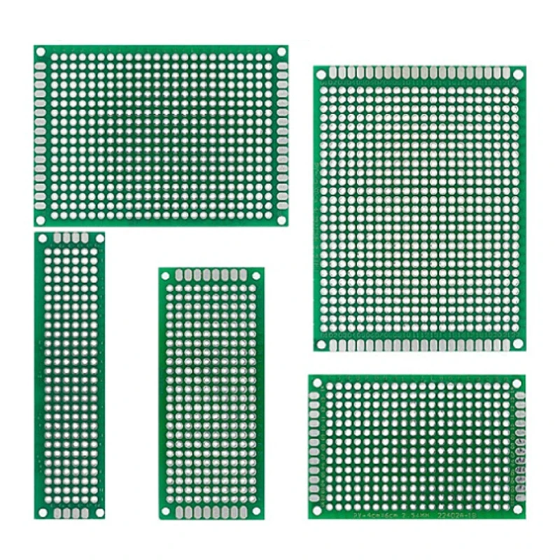 2x8 3x7 4x6 5x5 5x7 5x10 6x8 7x9 7x10CM Double sided Protoboard DIY Universal Printed Circuit PCB Board Space 2.54MM