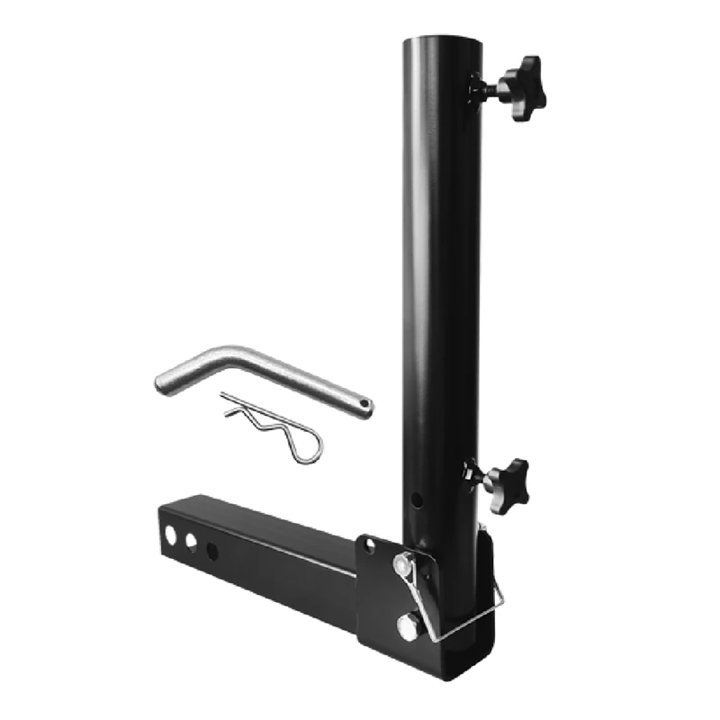 NEW-Trailer Hitch Mount Adjustable Flag Pole Holder,For Vehicle With Hitch Receiver,For SUV RV Pickup Car Truck Trailer