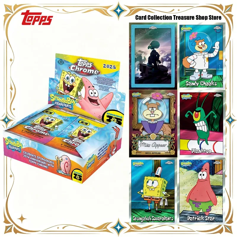 

Topps Chrome SpongeBob 25th Anniversary Trading Cards Creator Auto 1/1 Sketch Limited Refractor Bikini Bottom Collectible Cards